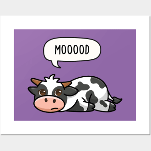 Mood - Tired Cow Posters and Art